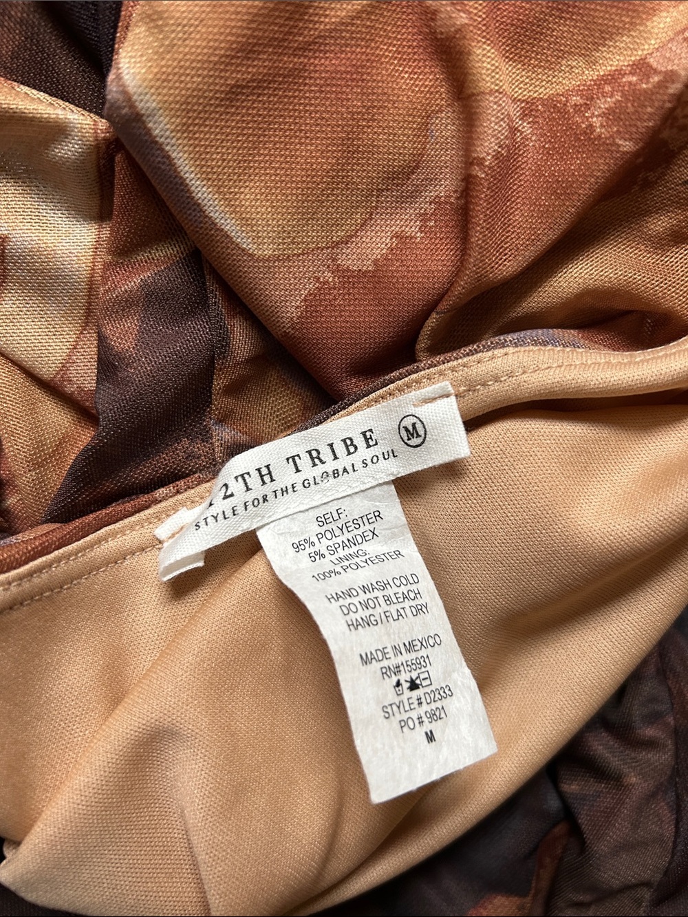 12th Tribe Brown Floral Halter Maxi Dress - Picture 8 of 8